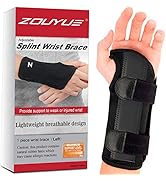 ZOUYUE Carpal Tunnel Wrist Brace, Adjustable Wrist Splint for Men, Women, Night Sleep Splint Wris...