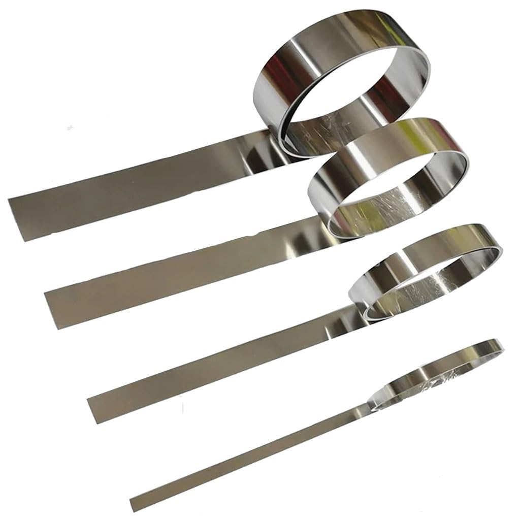 Rotolo di lamina di acciaio inossidabile, Striscia di acciaio inossidabile 301, larghezza 10 mm, lunghezza 1.000