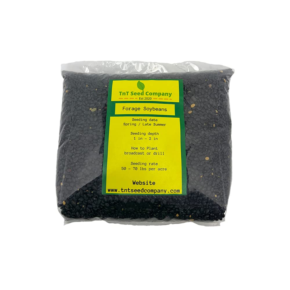 TnT Seed Company Laredo Forage Soybeans Food Plot Seed, 1/10 Acre, Provides Tons of Nutritious Leafy Forage, Protein Packed Beans Essential For Antler and Deer Growth