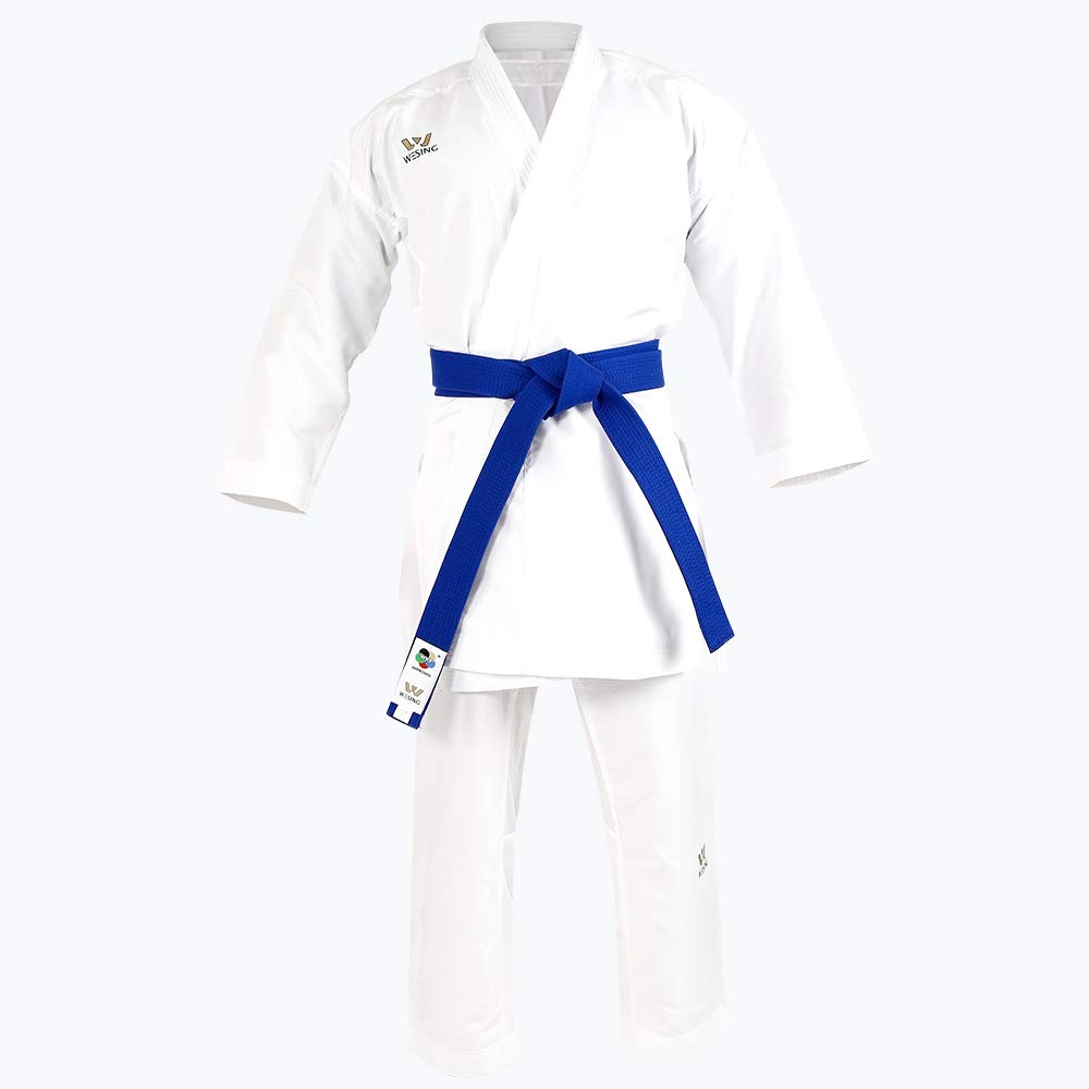 Wesing WKF Kumite Karate Uniform Karate Gi Including Belt