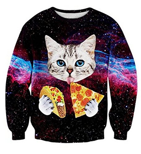 pizza cat christmas sweater