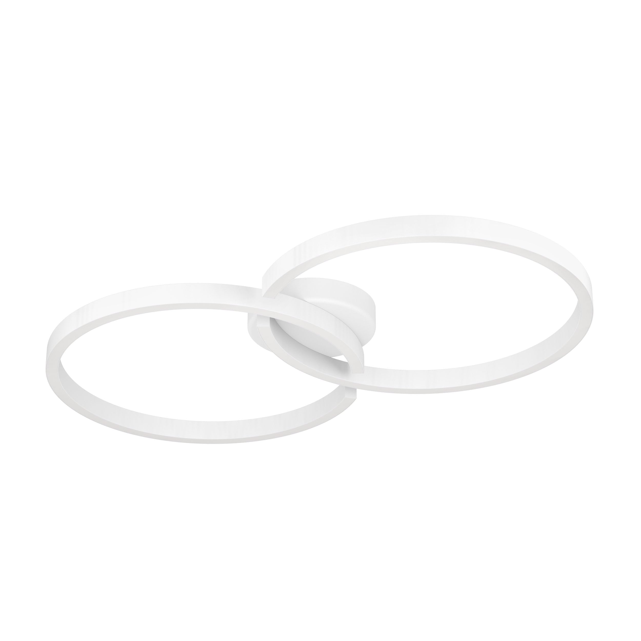 EGLO Amandolo White LED Ceiling Light - Aluminium/Steel - CCT & RGB Lighting