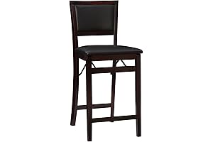 Linon Home Decor Keira Pad Back Folding Counter Height Chairs