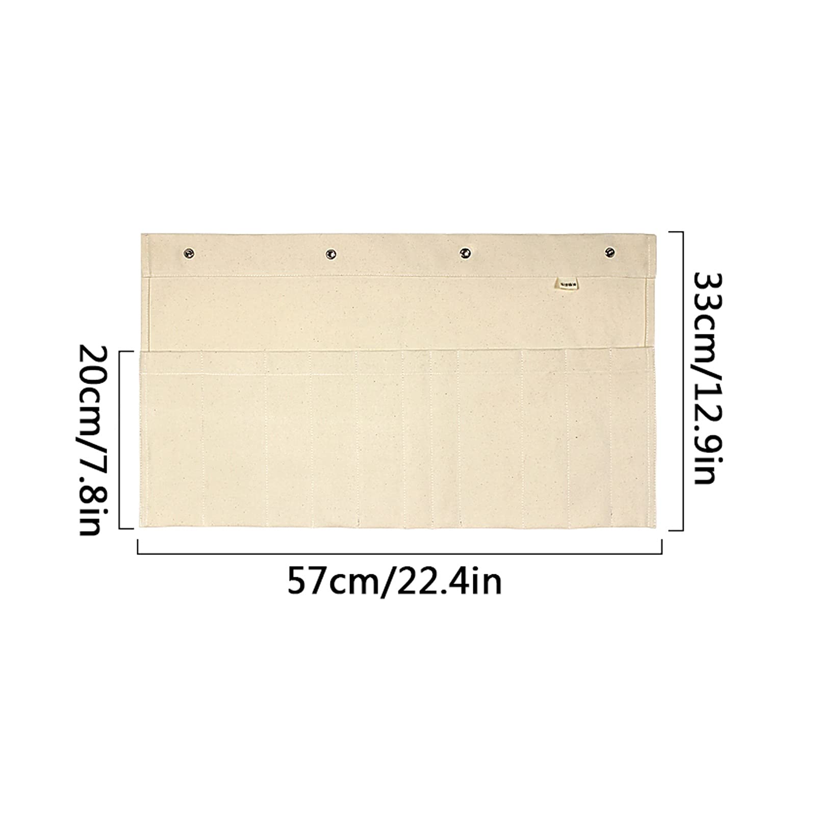 Wandaufbewahrung, Multifunktionale Hängetasche for Haushalt, Küchenutensilien, Aufbewahrungstasche, Canvas-Stoff, Wandaufhängung, Aufbewahrungstasche mit 11 Taschen