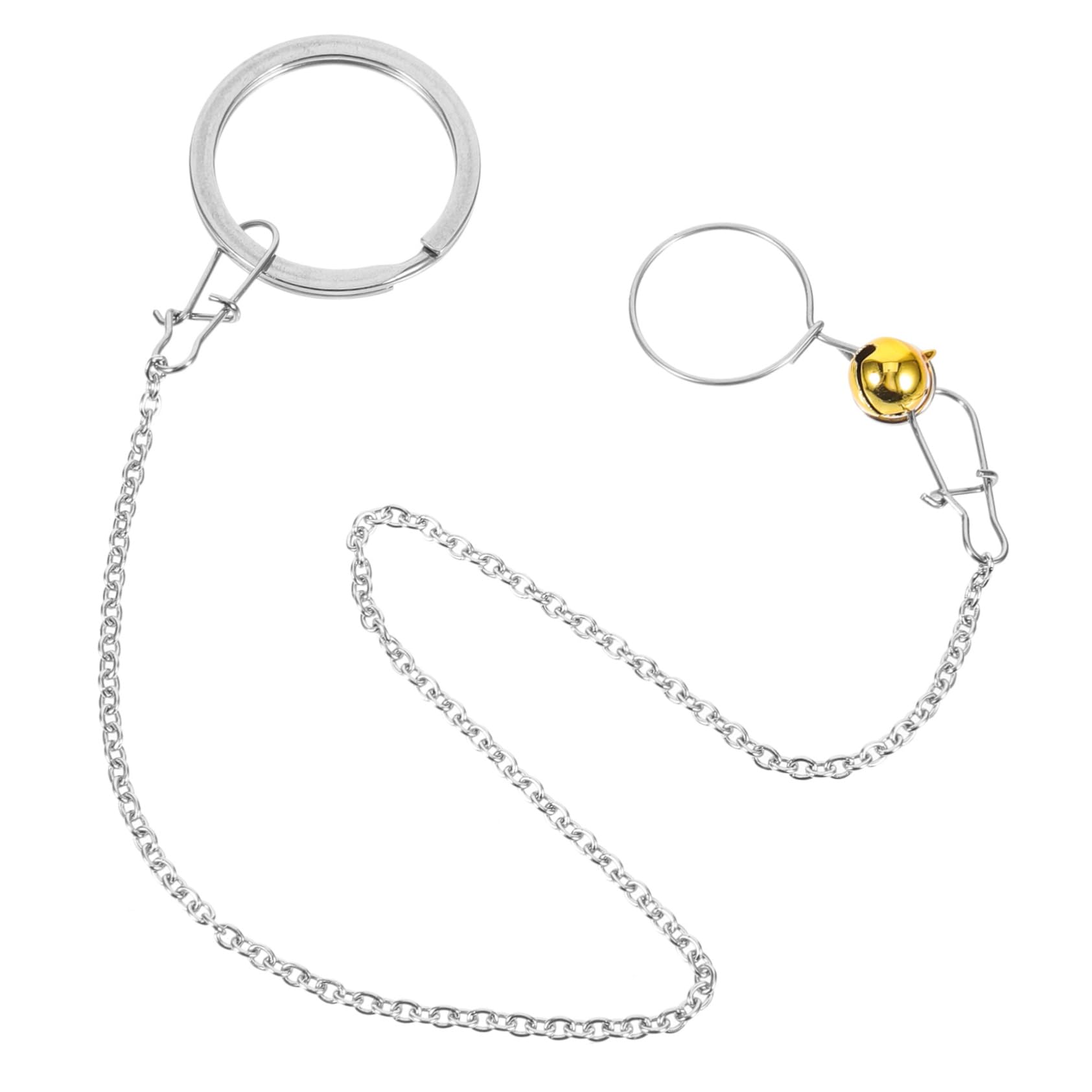 Levemolo Parrot Accessories Parrot Harness Chain Bird Training Necklace with Bell Pet Bird Collar for Parakeet