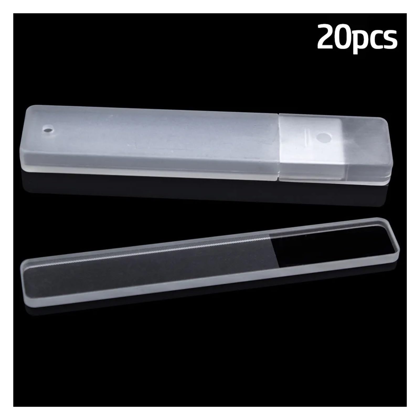 10 limas de uñas de nanocristal, pulidoras de cristal transparentes, bloque de pulido for uñas, lima de pedicura duradera, herramienta for decoración de uñas(20pcs)