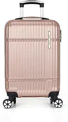 Mala de Viagem de Bordo 10kg Rígida ABS Padrão ANAC - Polo King Luxcel MF10443PK (Rose)