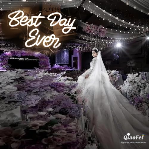 Led Best Day Ever Neon Sign USB Powered with Dimmer Switch Neon Lights for Room Home Art Wall Decor Wedding Engagement Gift - Image 4