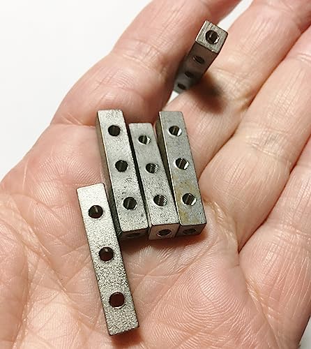 M00111-5 MOREZMORE 5pc Chest Bar 5 Hole Connector M3 Threaded 30mm for Ball Socket Stop Motion Puppet Armature Humanly Posable Armature Parts HPA FSB