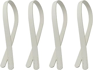 4 peças bolsa de suprimentos imitação de alças de substituição bolsa bolsas femininas bolsa de mão com couro feito à mão poroso pu diy durável cm ponto à mão alça de mão ombro feminino, Conforme mostrado., 60X1.9X0.38cm