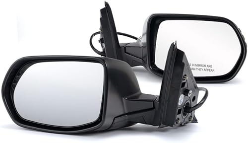 Par de espejos de puerta para Honda CR-V 2007 08 09 10 2011 para el lado del conductor y del pasajero  No remolque  Vidrio eléctrico  Plegado manual