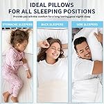 Opposy Bed Pillows for Sleeping Queen Size Set of 2- Cooling Pillows, Luxury Hotel Quality (Queen，White Pack of 2 - Image 4
