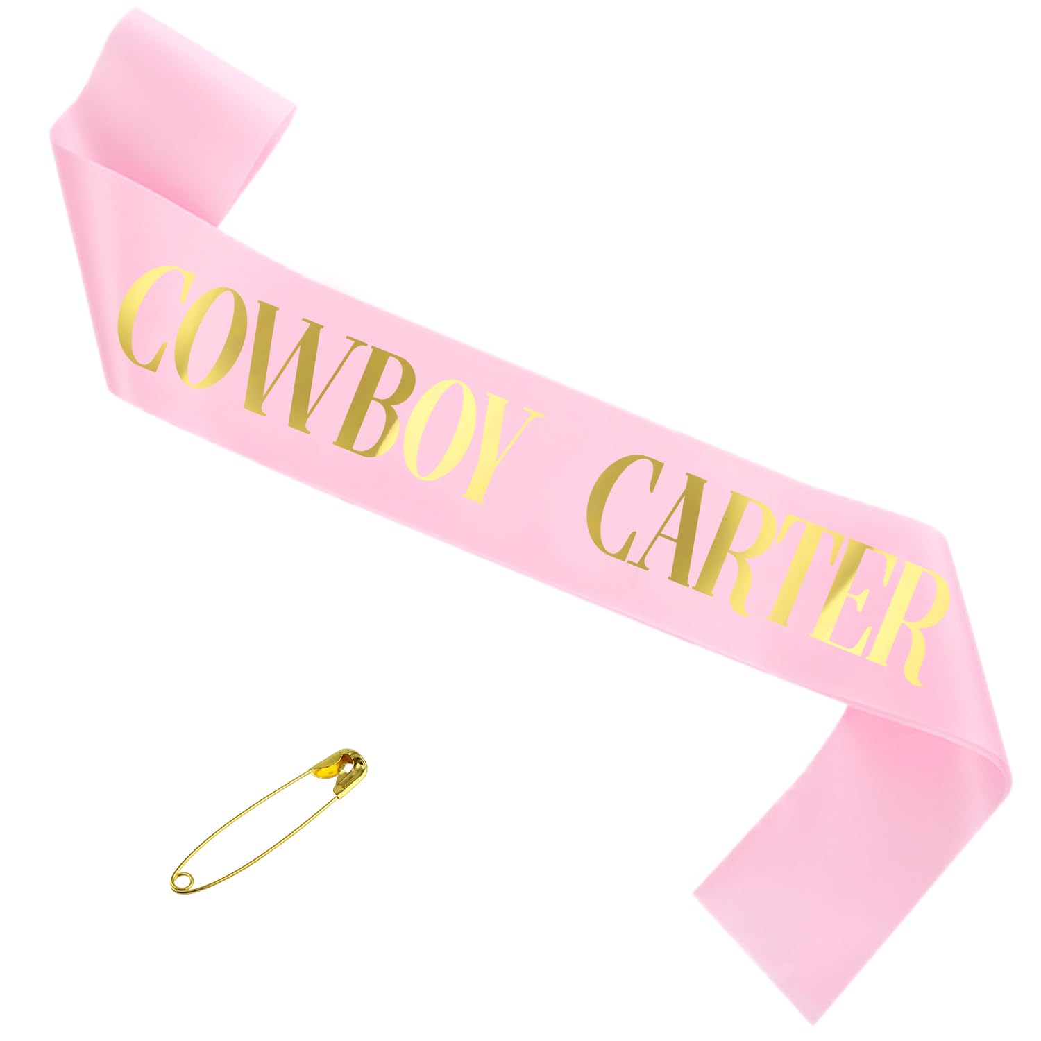 Cowboy Carter Sash with Blue and Gold ; American Cowgirl; Rodeo Bang Cowboy Large Sash for Concerts, Festivals; Western sash for Gifts for Cowboy Cowgirl Christmas Valentine's Day Fans Party Concert