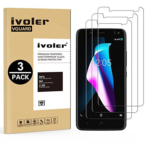 ivoler [3 Unidades] Protector de Pantalla para BQ Aquaris V Plus/BQ Aquaris VS Plus, Cristal Vidrio Templado Premium