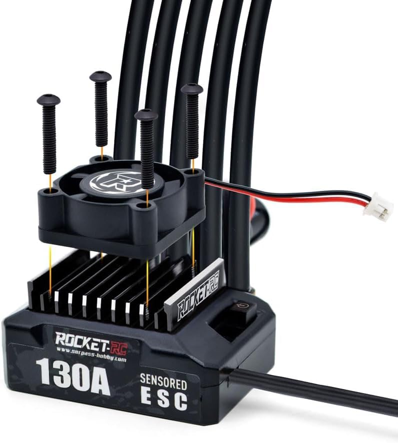 Amazon | Surpass Hobby Pocket-RC 130A センサー付きブラシレスESCと