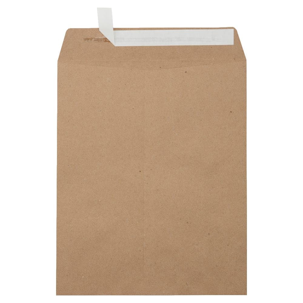 LUXPaper Open End Envelopes | Peel & Press | 8 1/2" x 10 1/2" | Grocery Bag | 70lb. Text | 50 Qty