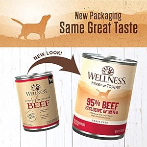   Wellness-Natural-Pet-Food-95-Beef-Natural-Wet-Grain-Free-Canned-Dog-Food-132-Ounce-Can-Pack-of-12
