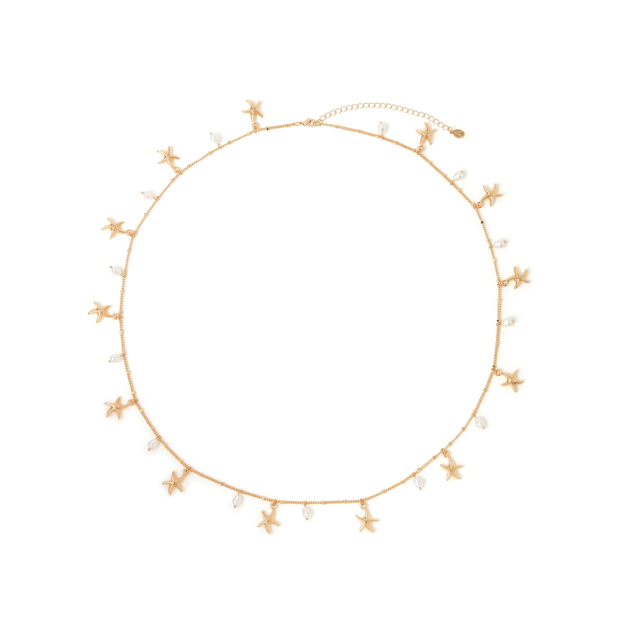 London Women's Starfish Pearl Belly Chain-image-36