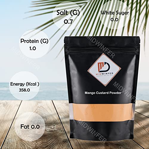 51z6wjEXfwL - Manvik Foods MIdwinfer Custard Powder Mango Flavour 400g | Without Sugar | for Fruit Salad, Cake, Ice Cream, Milkshake - Image 3