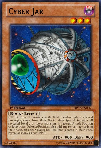 Amazon.com: YU-GI-OH! - Cyber Jar (BP02-EN007) - Battle Pack 2: War of The  Giants - Unlimited Edition