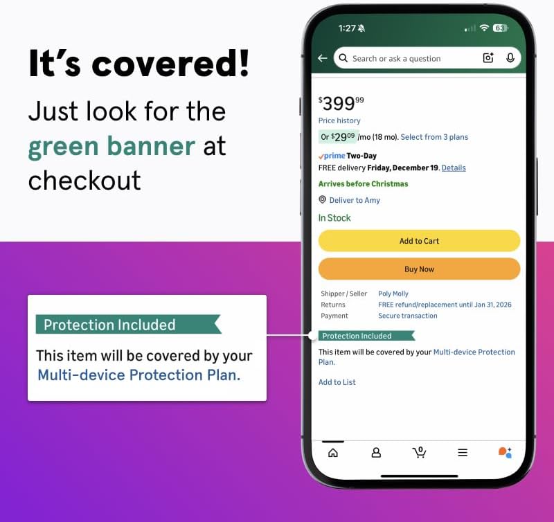 Complete Protect: One simple plan covers all eligible past & future Amazon Purchases