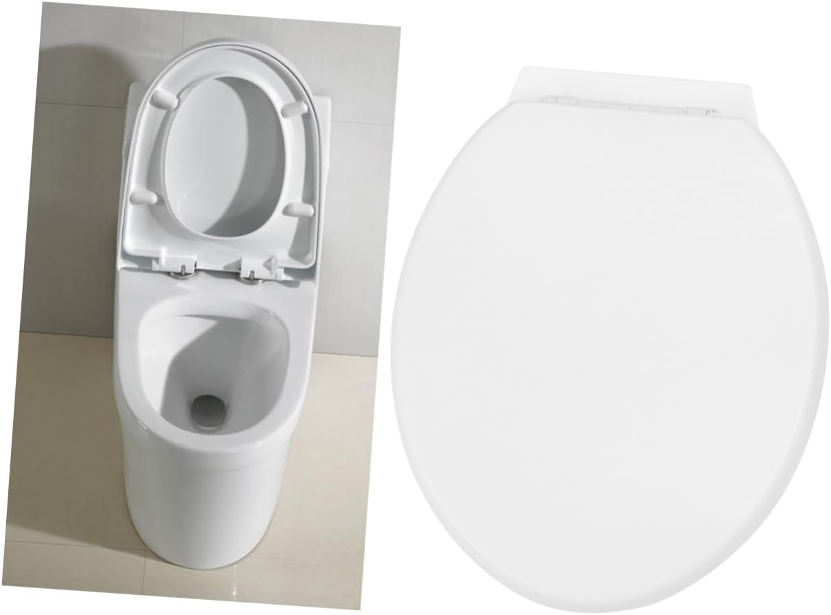Thick Shaped Toilet Seat Cover Pp Hinge Home Hotel Bathroom Lid Easy to Close