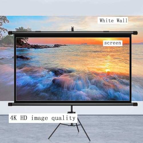 Pantalla de proyección portátil con trípode 16:9 72in miniatura 3