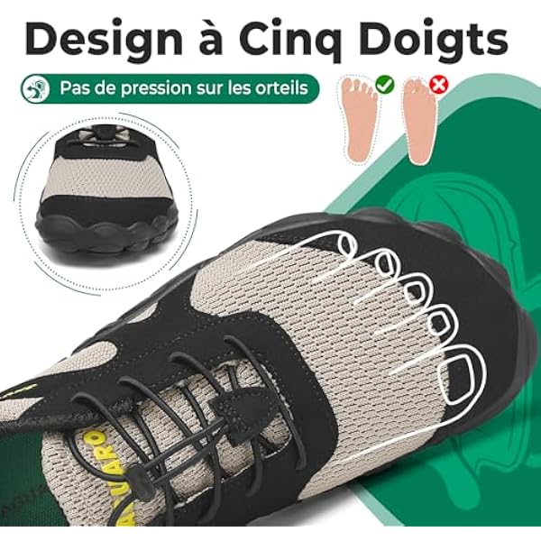 SAGUARO Buty do biegania boso męskie damskie minimalistyczne rozmiar 36-48