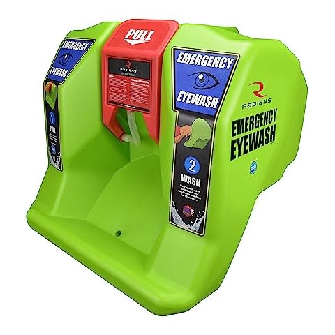 VisionAid Radians Emergency Eyewash Station REW01116, Hi-Viz Green, 16 gallon Cover
