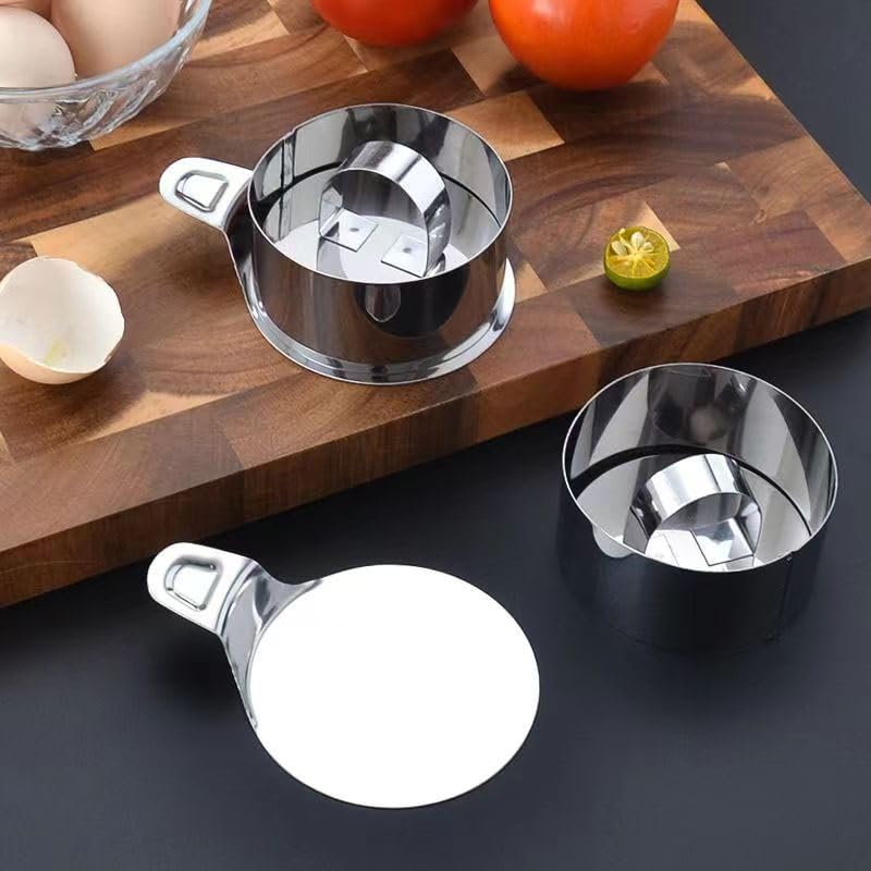 Mousse, bollos y repostería impecable usando este juego de 6 anillos de cocina de 8 cm 4