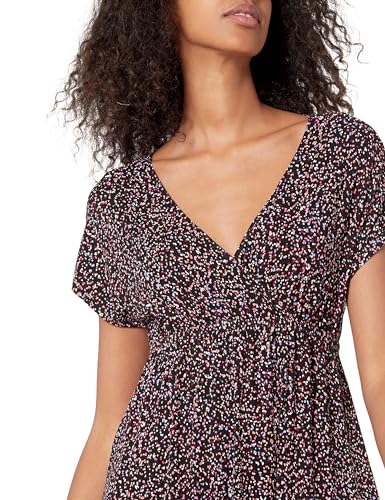 Image of Amazon Essentials Women's V Neck Short Sleeve Waisted Maxi Dress (Available in Plus Size)