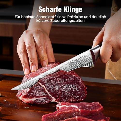 PAUDIN 15 cm Filetiermesser Küchenmesser aus hochwertigem Edelstahl, Professional Kochmesser mit scharfe Klinge