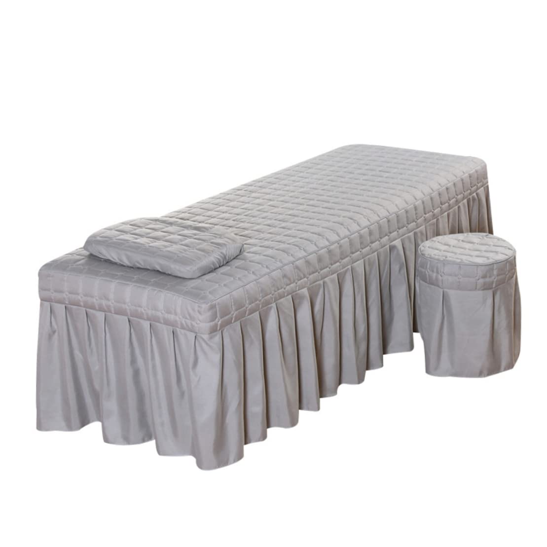 Bed Skirt Solid Beauty Salon Massage Table Bed Sheet Bed Cover Massage Bed Full Cover with Skirt 1 Piece 190x80cm Sheet