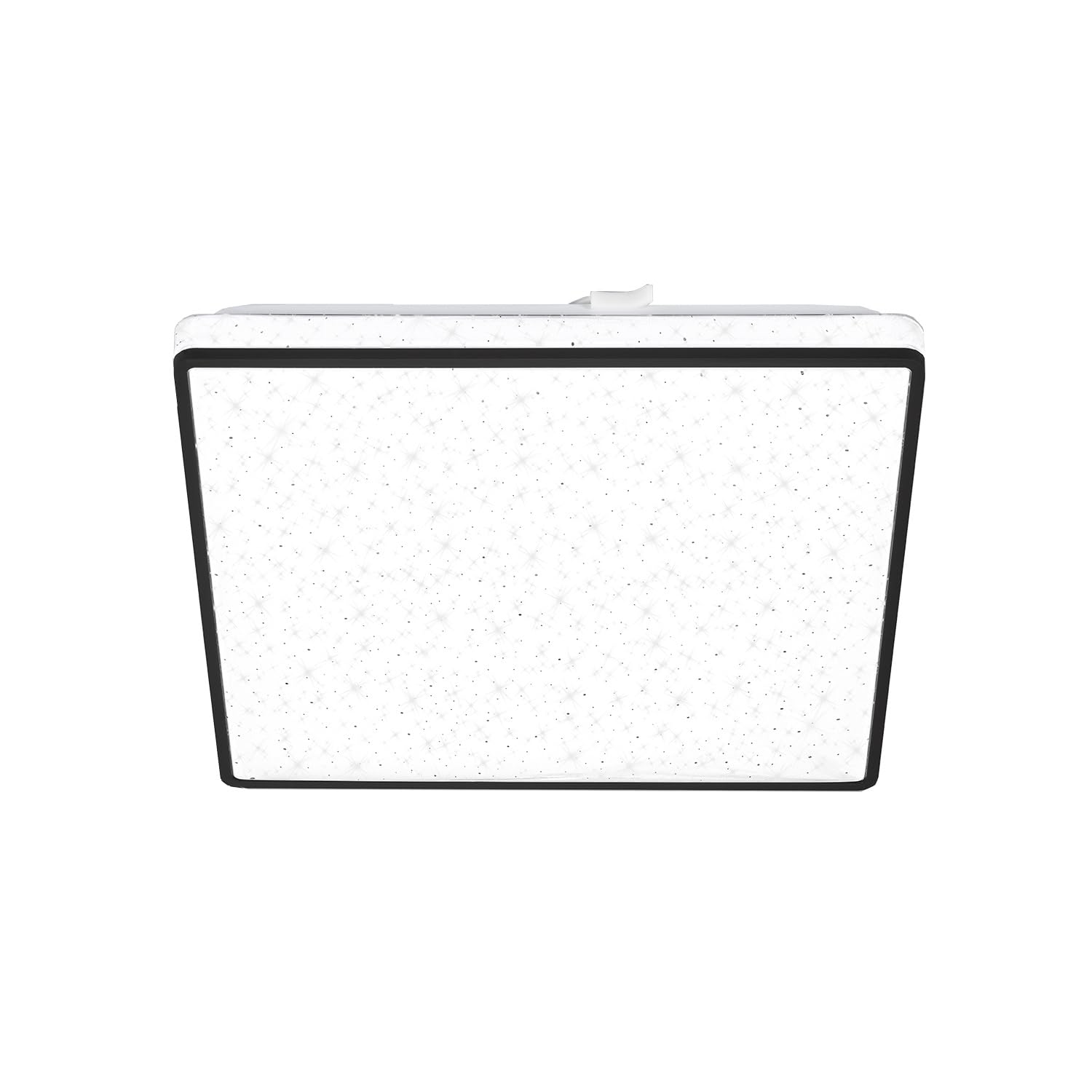 BRILONER Leuchten 3748-415 LED Ceiling Light with Starry Sky, LED Ceiling Light Star Decor, Backlight Effect, Flat, Neutral White Light, 270 x 270 x 45 mm, Black