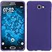 Produktbild PhoneNatic Case kompatibel mit Samsung Galaxy J7 Prime - lila Silikon Hülle matt + 2 Schutzfolien