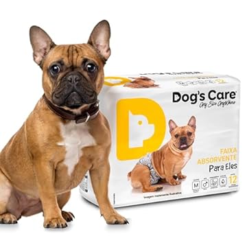 Dog's Care Eco Fralda Absorvente Para Machos - M 12 Unidades