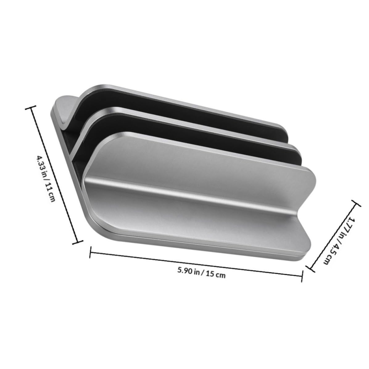GANAZONO Vertikale Laptop Halterung aus Aluminiumlegierung für Zwei Geräte
