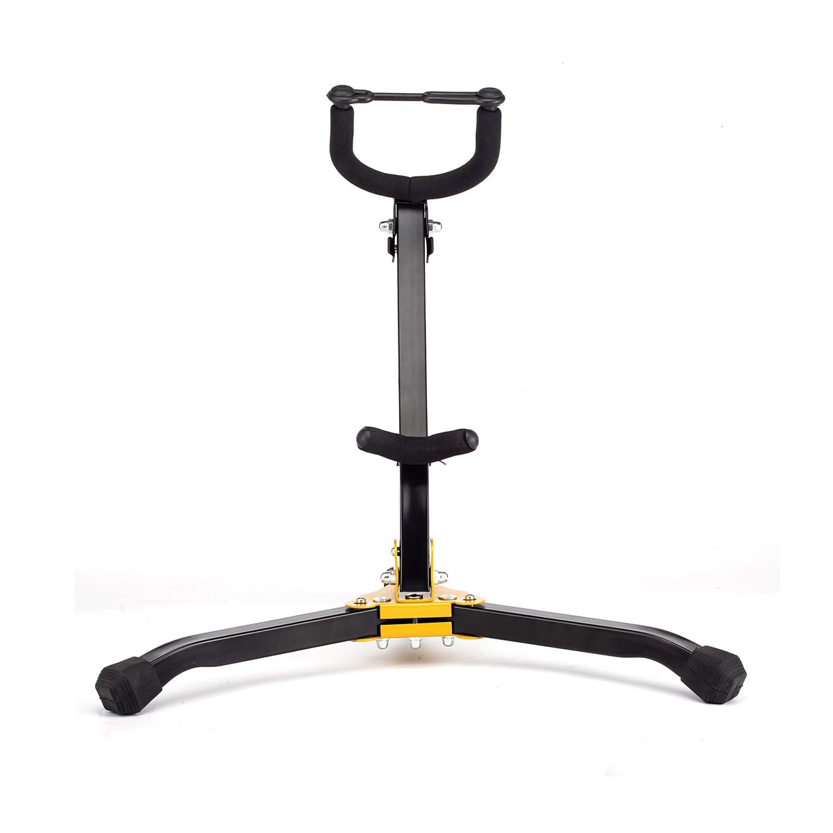 Alnicov Tenor/Tenor Sax Tripod Stand Collapsible Triangle Rest Stand - Yellow - Image 4