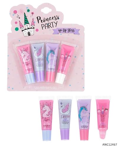Expressions 8Pc Lip Gloss Set, Flavored Lip Gloss Tubes, Lip Gloss Set Value Pack, Fruit Flavored Non Toxic + Kid Friendly, Valentines Day Gifts For Kids #TOP2