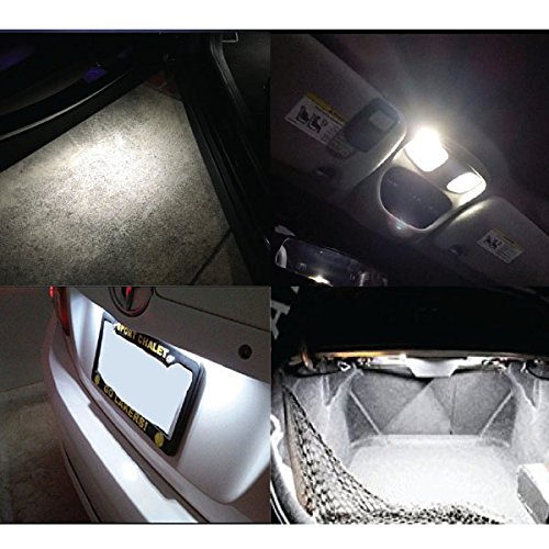 10x T10 194 168 2825 W5W 1.5W LED auto luz blanca miniatura 3