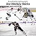 Hockey Socks Practice, COLDINDOOR Youth Kids School Player Cool Ice Hockey Socks Black S