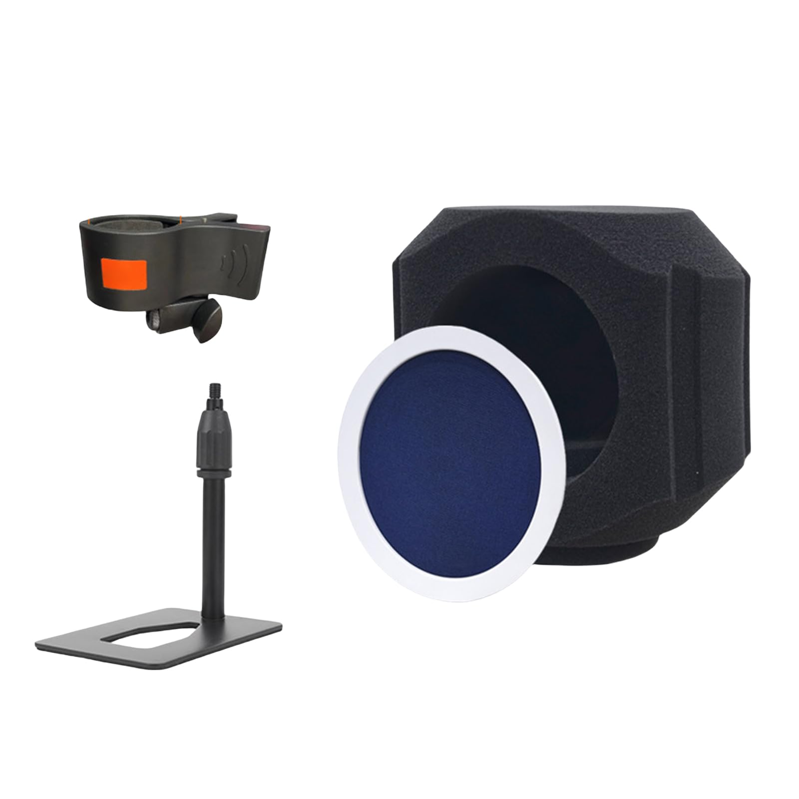 Cubierta de aislamiento de ruido para micrófono, parabrisas, 1 funda de transmisión