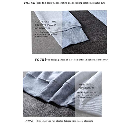 DUESI - Felpa con cappuccio a maniche lunghe da