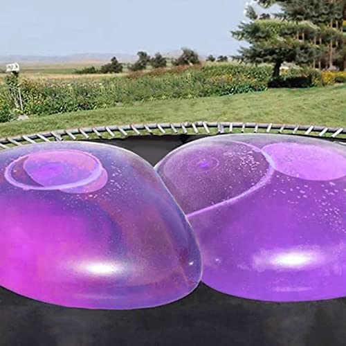47 Inch Giant Water Bubble Ball Inflatable Water-Filled Ball Soft Rubber Ball for Outdoor Beach Pool Garden Party Large (Purple)