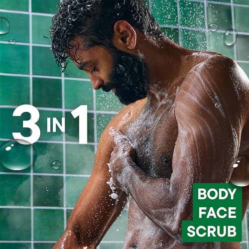 Image of Irish Spring 3-in-1 Men's Bar Soap Sea Salt & Cedarwood, Exfoliating Deep Clean Body Soap Bar and Face Cleanser, 3.7 oz Soap Bars, 24 Pack