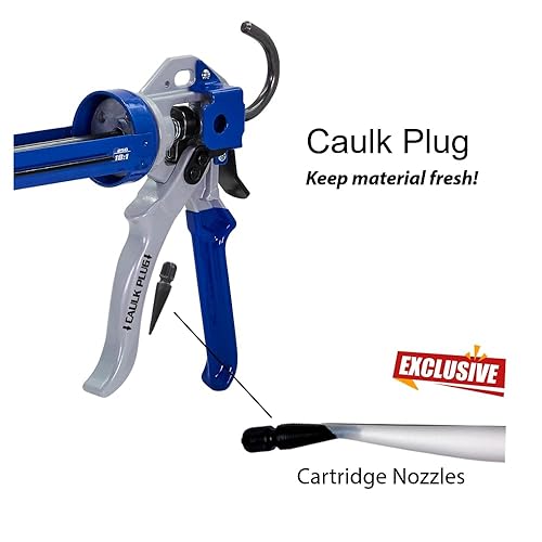 Miniatura 3 de Newborn 250 Pistola para calafateo con montura de barra rotatoria capacidad de cartucho de 110 galón relación de impulso 181