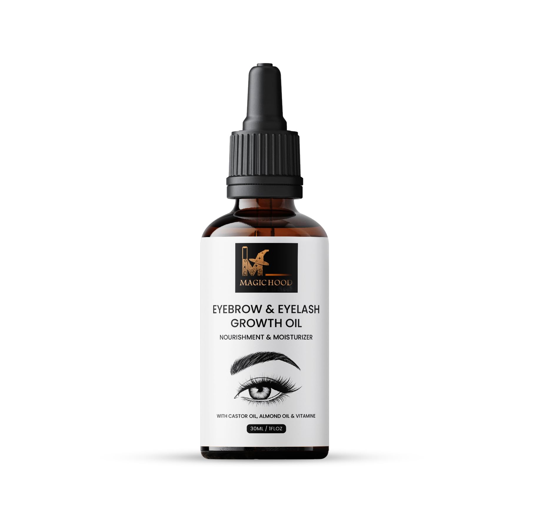 MAGICHOOD Eyebrow & Eyelash Growth Oil - A 30ml Nourishing and Moisturizing Solution for Lush, Healthy Brows and Lashes