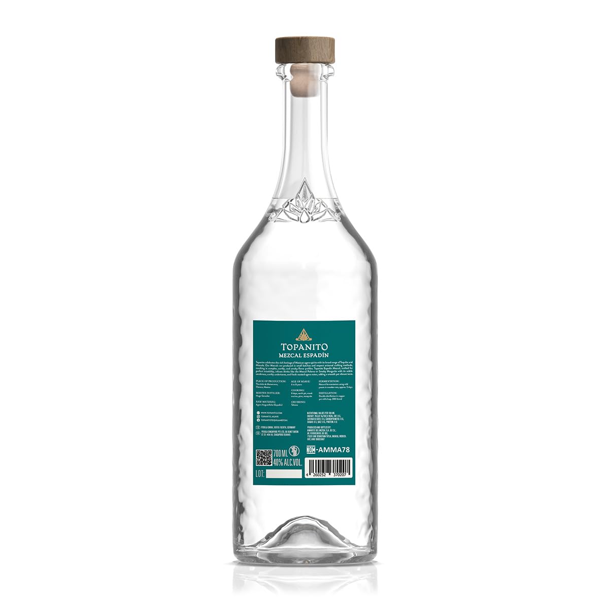 TOPANITO Mezcal Artesanal 100% Espadín (40% vol.) (1x700ml)