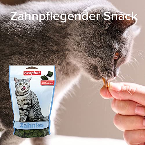 Beaphar Zahnies - Für Katzen - Fördert die Zahnhygiene - Katzensnack - 2er Pack (1 x 150 g)