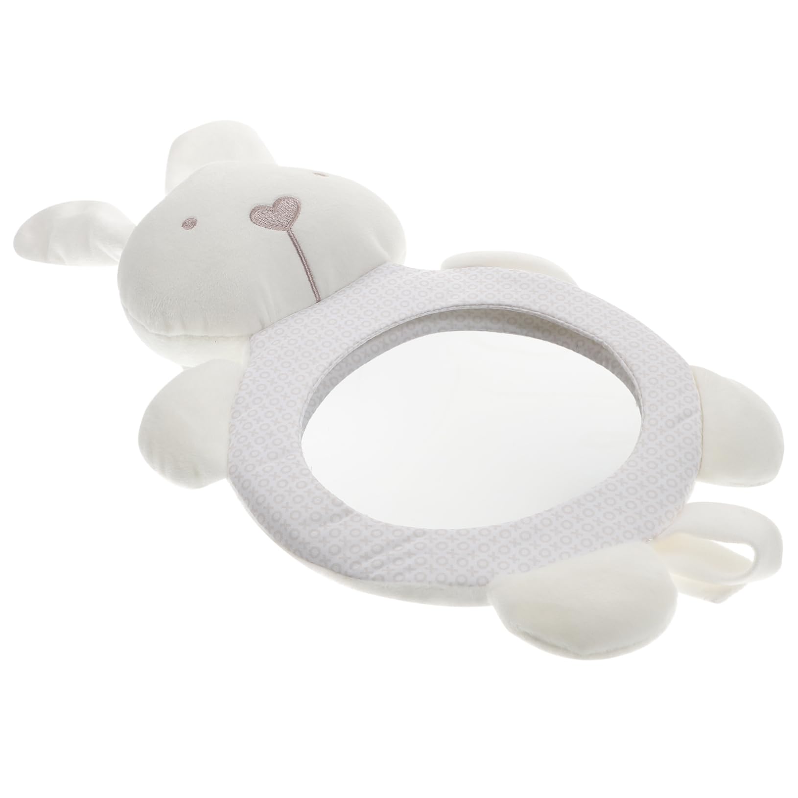 Yardwe Car Mirror Cute Bunny Design Shatterproof Rear Facing Observation Mirror for Car Seats Easy Installation Safe and Durable for Monitoring Emotions